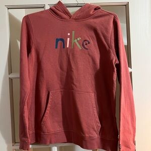 Nike Multicolor Logo Mauve Hoodie